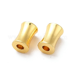 ラックメッキ真鍮製ビーズ  長持ちメッキ  コラム  ゴールドカラー  4x6mm  穴：1.6mm&nbsp;LS-KK-P095-66G