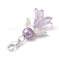 Angel Acrylic & Glass Pearl Pendant Decoration&nbsp;X1-HJEW-JM02364-01