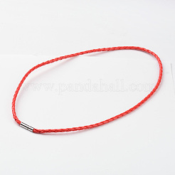 Braided Imitation Leather Cord Wrap Bracelets&nbsp;BJEW-L566-02B