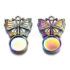 Alloy Pendants Cabochon Settings&nbsp;PALLOY-N163-034-NR