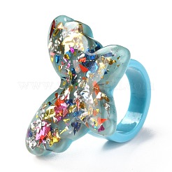 Acrylic Finger Rings&nbsp;RJEW-M137-01B