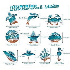 Ocean Theme Wooden Sea Animal Pendant Decorations&nbsp;PW-WG532B8-01
