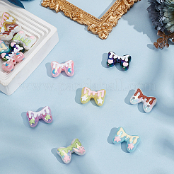 14Pcs 7 Colors Plating Acrylic Beads&nbsp;OACR-AN0001-01