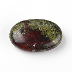 ナチュラルドラゴンブラッドジャスパーカボション  オーバル  グリーン  58.5~59x39x19.5mm&nbsp;G-WH0010-03