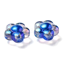 UV Plating Rainbow Iridescent Transparent Acrylic Beads&nbsp;OACR-C007-11D