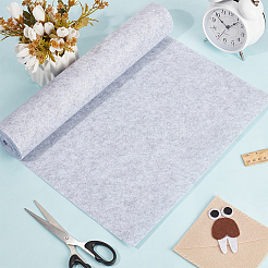 長方形のフェルト生地ロール  DIY工芸品  ライトグレー  400x1mm  3 m /ロール&nbsp;DIY-CY0003-96B