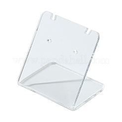 有機ガラスのピアスディスプレイ  長方形  透明  35x34x27mm&nbsp;X-EDIS-N001-03A