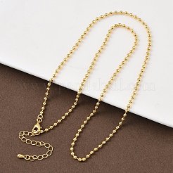 Brass Ball Chain Necklaces for Women&nbsp;NJEW-B148-01A-G