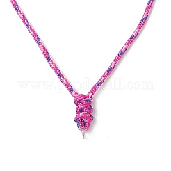 Adjustable Polyester & Spandex Cord Necklace Making&nbsp;NJEW-JN05362-02