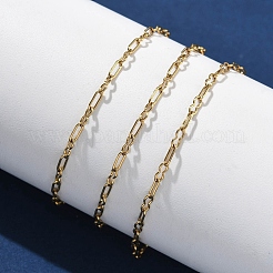 304 Stainless Steel Paperpclip Chains Bracelets for Women&nbsp;BJEW-U043-01G