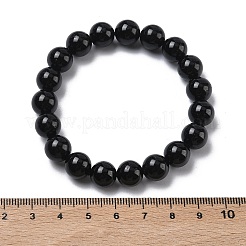 Natural Tourmaline Round Beads Stretch Bracelets for Women&nbsp;BJEW-Z158-03E-02
