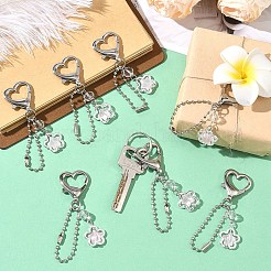 10Pcs Alloy Glass & 304 Stainless Steel Pendant Decorations&nbsp;HJEW-YW00532