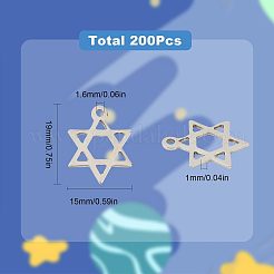 201 Stainless Steel Pendants&nbsp;STAS-SC0005-18