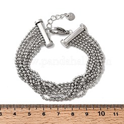 304 Stainless Steel Multi-strand Bracelets&nbsp;BJEW-C137-01P