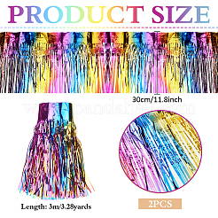 Plastic Foil Fringe Curtains&nbsp;DIY-WH0028-106A
