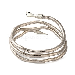 Adjustable Iron Snake Wrap Bangles&nbsp;BJEW-U004-03A-P