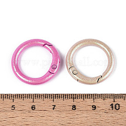 Spray Painted Alloy Spring Gate Rings&nbsp;X-PALLOY-T092-74