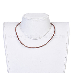 Leather Braided Cord Wrap Bracelets/Necklaces&nbsp;BJEW-JB03918-02