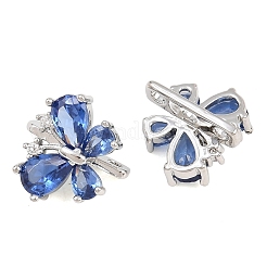 SHEGRACE Butterfly Brass Micro Pave Cubic Zirconia Spacer Bars&nbsp;XGRQ5K576-825P-B
