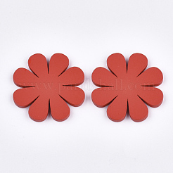 Painted Natural Wooden Cabochons&nbsp;WOOD-Q040-009-M