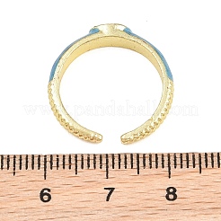 女性用合金マイクロパヴェキュービックジルコニアカフリング  エナメル  ゴールドカラー  ミックスカラー  4mm  内径：17mm&nbsp;CU-CBA3C73-01G