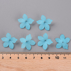 つや消しアクリルビーズキャップ  20x21.5x4.5mm  穴：1.6mm  約1630個/500g&nbsp;MACR-S371-05A-755