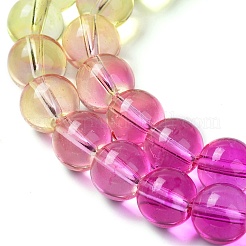 Baking Paint Transparent Glass Beads&nbsp;DGLA-M001-10mm-03
