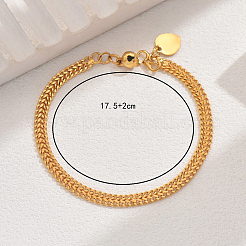 Brass Curb Chain Bracelets for Women&nbsp;ZM6497