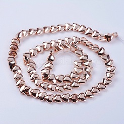 Electroplate Non-magnetic Synthetic Hematite Beads Strands&nbsp;G-F553-04C-RG