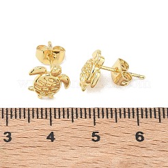 Brass Stud Earrings for Women&nbsp;EJEW-G464-03G