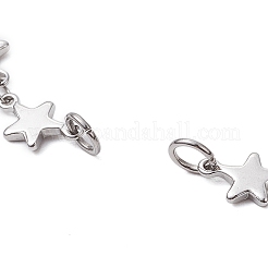 304 Stainless Steel Star Link Chain Bracelet Makings for Women&nbsp;X1-AJEW-TA00028