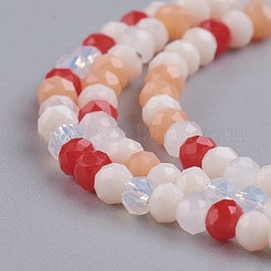 Faceted Glass Beads Strands&nbsp;X-GLAA-G074-B04