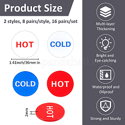 16 Pairs 2 Style Acrylic Public Signs&nbsp;DIY-FH0008-28C