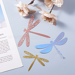 12Sets 6 Style PVC 3D Imitation Hollow Out Dragonfly Wall Stickers&nbsp;DIY-CF0001-04