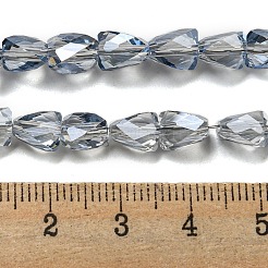 Transparent Electroplate Glass Beads Strands&nbsp;GLAA-G116-03A-HR01