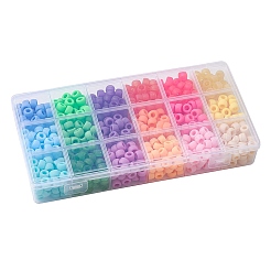 810Pcs 18 Style Opaque & Transparent Plastic Beads&nbsp;KY-YW0001-44