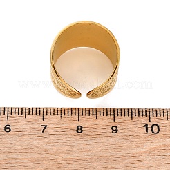 304 Stainless Steel Cuff Rings for Women&nbsp;RJEW-F175-02G-03