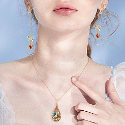 100Pcs Alloy Open Back Bezel Pendants&nbsp;FIND-OC0003-97