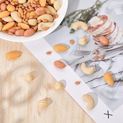 150G 5 Style Opaque Resin Imitation Nuts Ornaments&nbsp;RESI-CA0001-43