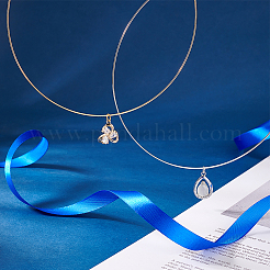 2Pcs 2 Colors 304 Stainless Steel Choker Necklaces&nbsp;NJEW-UN0001-52