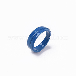 Spray Painted Alloy Cuff Rings&nbsp;RJEW-T011-28C-RS