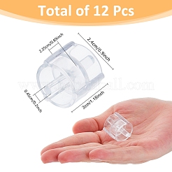 プラスチックテープ12個  透明  30x24x22.5mm  穴：4.5mm&nbsp;FIND-FH0010-25