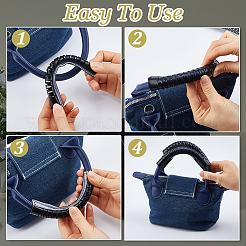 Cowhide Leather Bag Handle Wrap&nbsp;DIY-WH0308-876