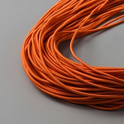 ポリエステル弾性コード  ジュエリー作りのための  ラウンド  ダークオレンジ  2mm  約49.21ヤード（45m）/バンドル&nbsp;OCOR-WH0079-94A-05