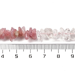 Natural Quartz Crystal & Rose Quartz Beads Strands&nbsp;G-L610-A15-01