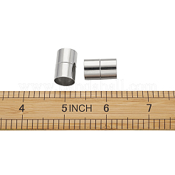真鍮製マグネットクラスプ  コラム  プラチナ  21~22x13mm  穴：12mm  5セット /バッグ&nbsp;KK-TAC0002-01A
