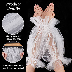 Polyester Detachable Puff Sleeves&nbsp;AJEW-WH0083-26