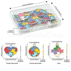 20Pcs 5 Styles Alloy Enamel Pendants&nbsp;ENAM-FS0003-57