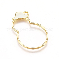 Zinc Alloy Open Back Bezel Pendants&nbsp;PALLOY-E564-82G