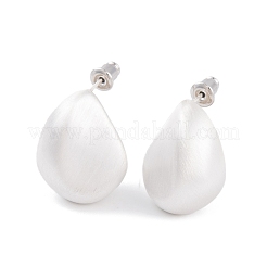 Drawbench Teardrop Brass Stud Earrings for Women&nbsp;EJEW-G391-08S